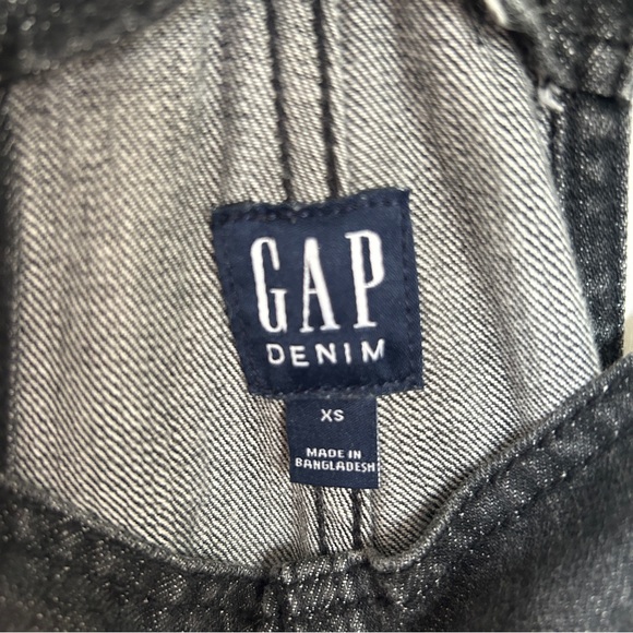 GAP Relaxed Denim Overalls Black — Size XS - Picture 5 of 5